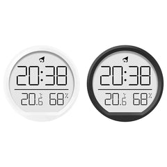 LED Electronic Hygrometer Alarm Clock with Temperature Display, Folding Bracket for Wall or Desk - Ideal for Living Room and Kitchen Decor