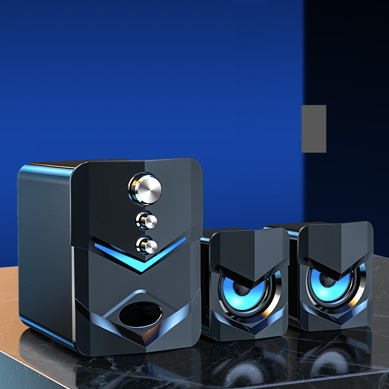 3 in 1 Computer Speaker 2.1 Channel Speaker USB 3.5mm Wired bluetooth Computer PC Stereo Desktop Speaker Subwoofer