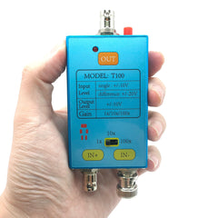 10M Bandwidth Oscilloscope Differential Probe Signal Amplifier for Weak Electrical Signal Measurement with Metal Shell