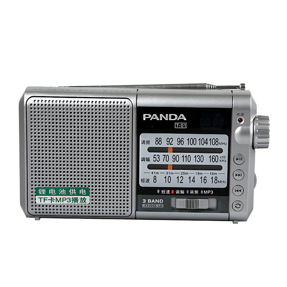 Radio FM AM SW Three Band Radio Portable Retro Semiconductor Radio