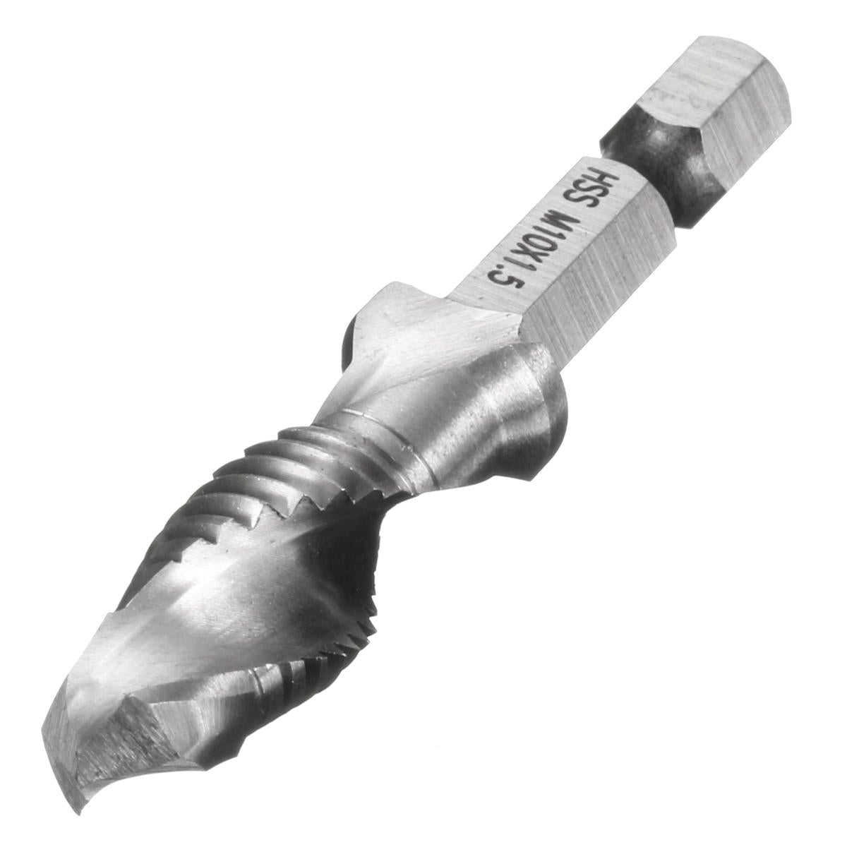 1/4 Inch Hex Shank HSS M4/5/6/8/10 Metric Screw Tap Combination Drill Bit