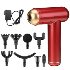 99 Gears LCD Touch Screen Electric Fascia Massager 9600rpm USB Recharegable Muscle Relaxer W/ 8 Massage Heads