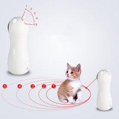 Autoxic Multi-angle Adjustable Cat Interactive LED Laser Toy USB Charge With Mute Motor Funny Toy Cat Sports Training Entertainment Toy