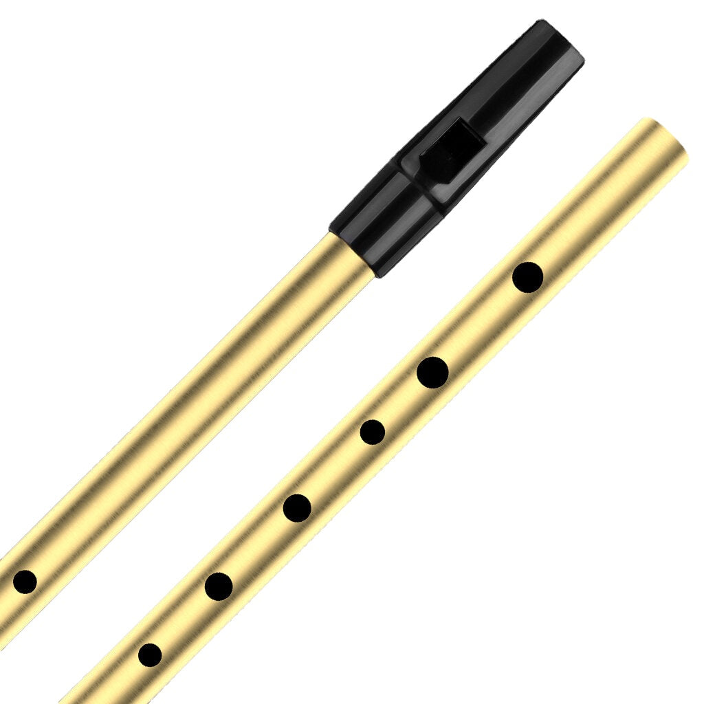 Tin Whistle Penny Whistle High C Key Brass Whistle Six-holed Woodwind Instrument For Beginner Whistler