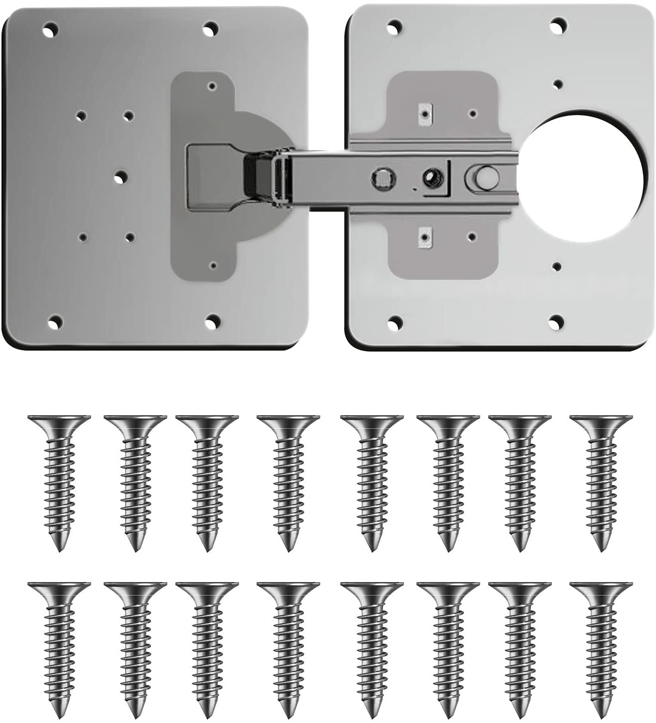 Cabinet Door Hinges Repair Plate for Cabinet Furniture Drawer Window Stainless Steel Plate Repair Accessory