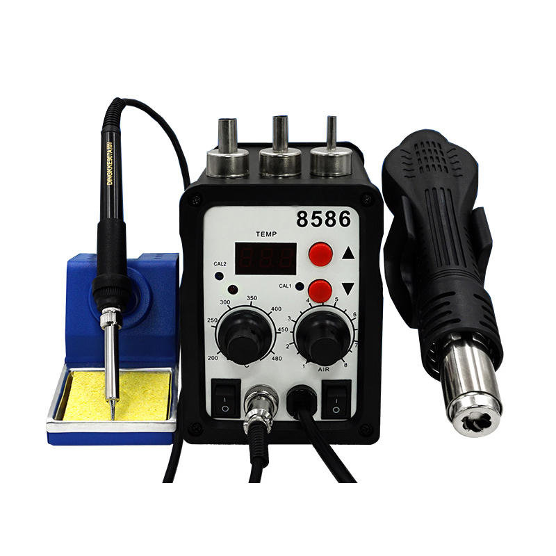 700W 2 in 1 ESD Soldering Station LED Digital Solder Iron Desoldering Station BGA Rework Solder Station Hot Air G-un