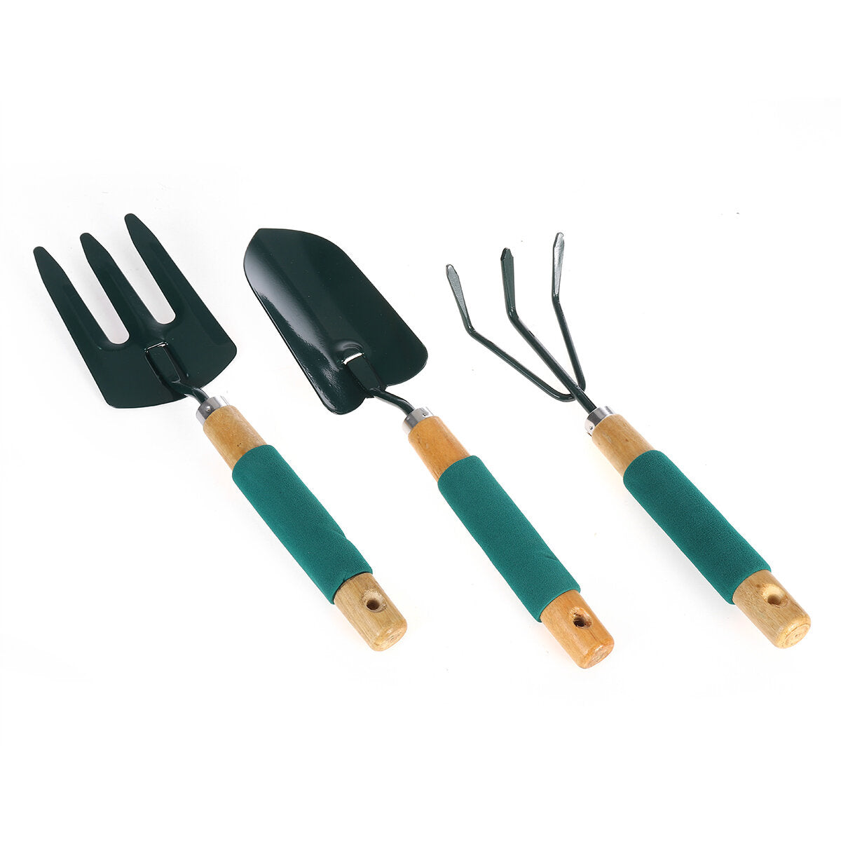 3Pcs Mini Gardening Plant Pot Gardening Tools Small Durable Shovel Rake Spade Set Tool