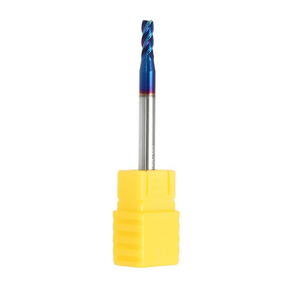 1/2/3/4mm Ball Nose 4 Flutes Milling Cutter R0.2-R1.0 Nano Blue Coating Carbide End Mill