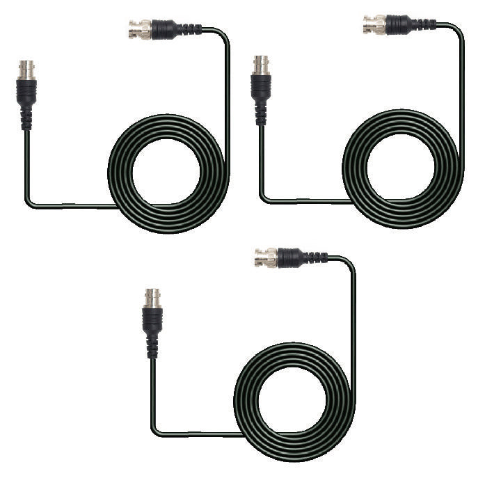 3Pcs 1M BNC To BNC Male To Female Q9 Test Cable Oscilloscope Cable Oscilloscope Probe