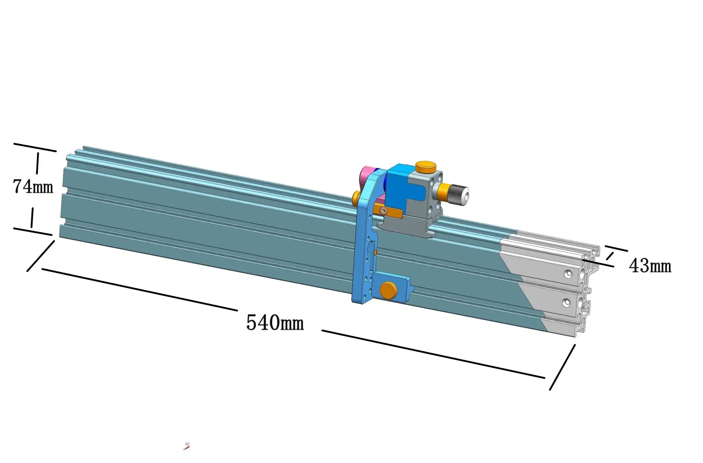 0-70 Degree Miter Gauge with 850mm Extended Fence for Woodworking Table Saw Router Table Precision Angle Setting