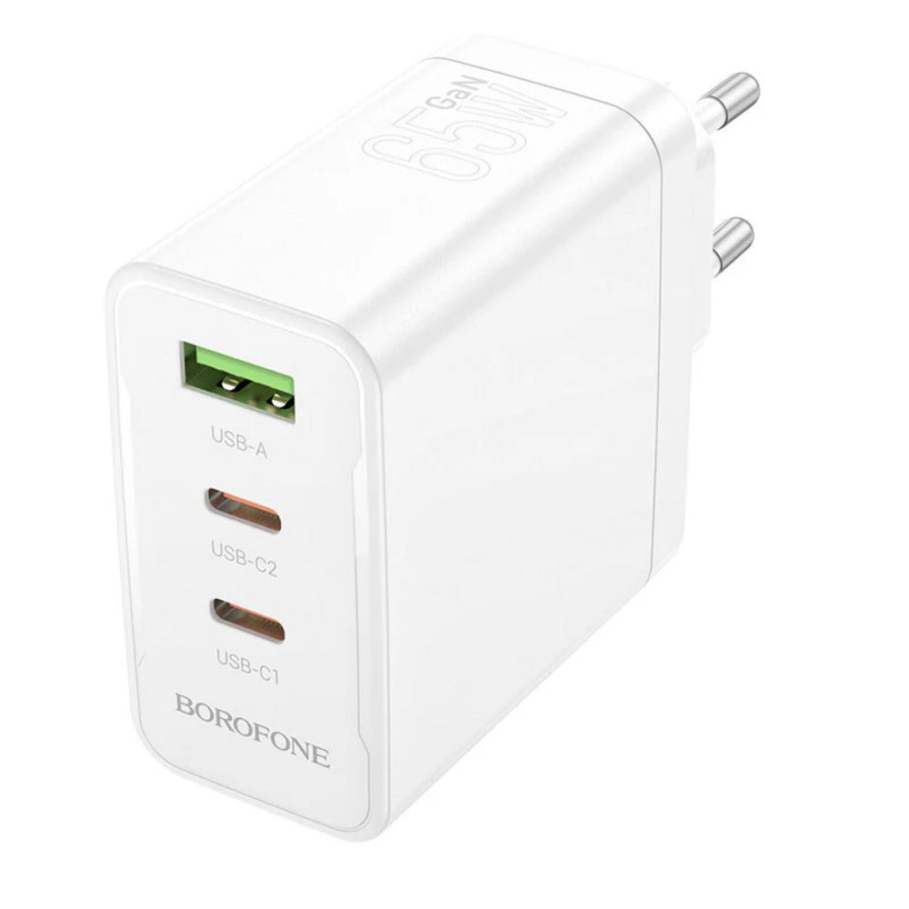 3-Port USB PD Charger, Fast Charging Wall Adapter for iPhone, Hui, Xiaomi, Samsung