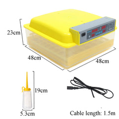 Digital 56 Egg Incubatoxicken Duck Autoxic Turning Temperature