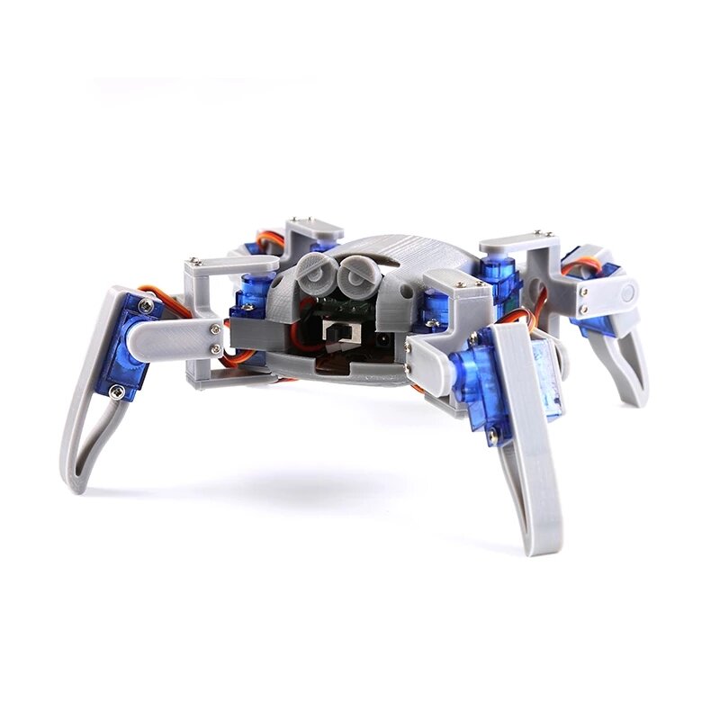 DIY Quadruped Spider Robot Kit STEM Crawling Robot for Programming