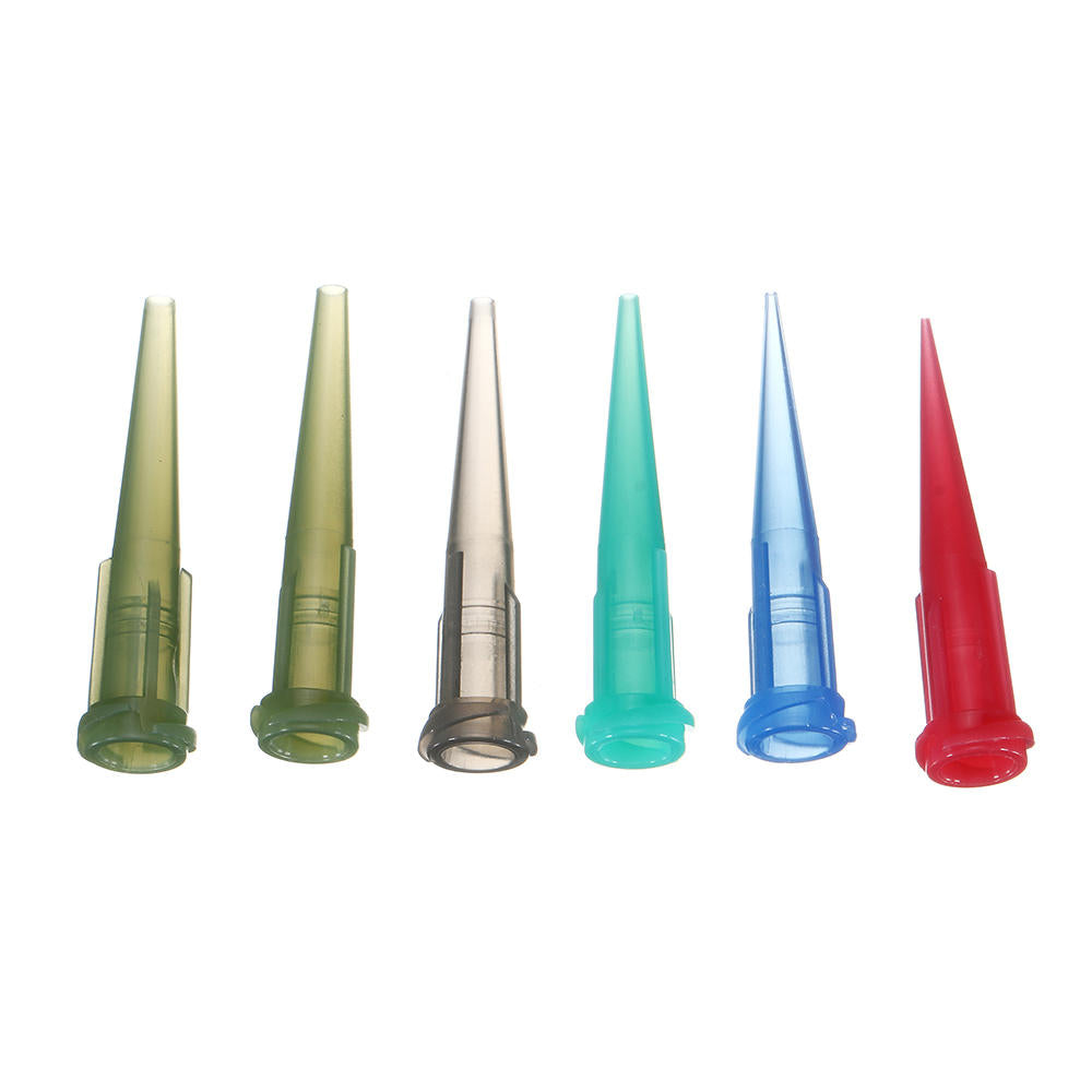 34Pcs/Set Dispensing Needle Kits Blunt Tip Syringe Needles Cap for Refilling and Measuring Liquids Industrial Glue Applicator