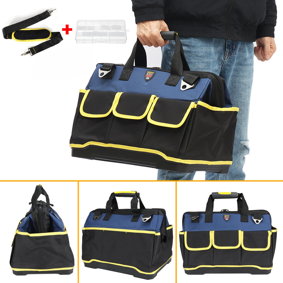 Multi-function Waterproof Tool Repair Electrician Bag Large Capacity Oxford Cloth