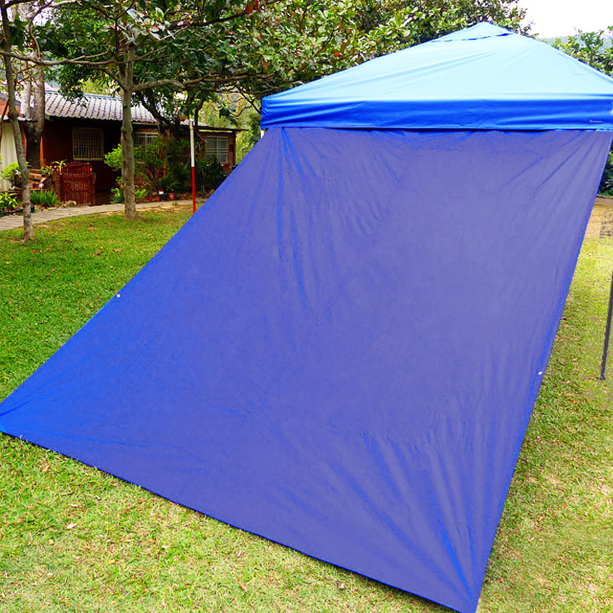 210x300cm Outdoor Camping Tent Sunshade Rain Sun UV Beach Canopy Awning Shelter Beach Picnic Mat Ground Pad