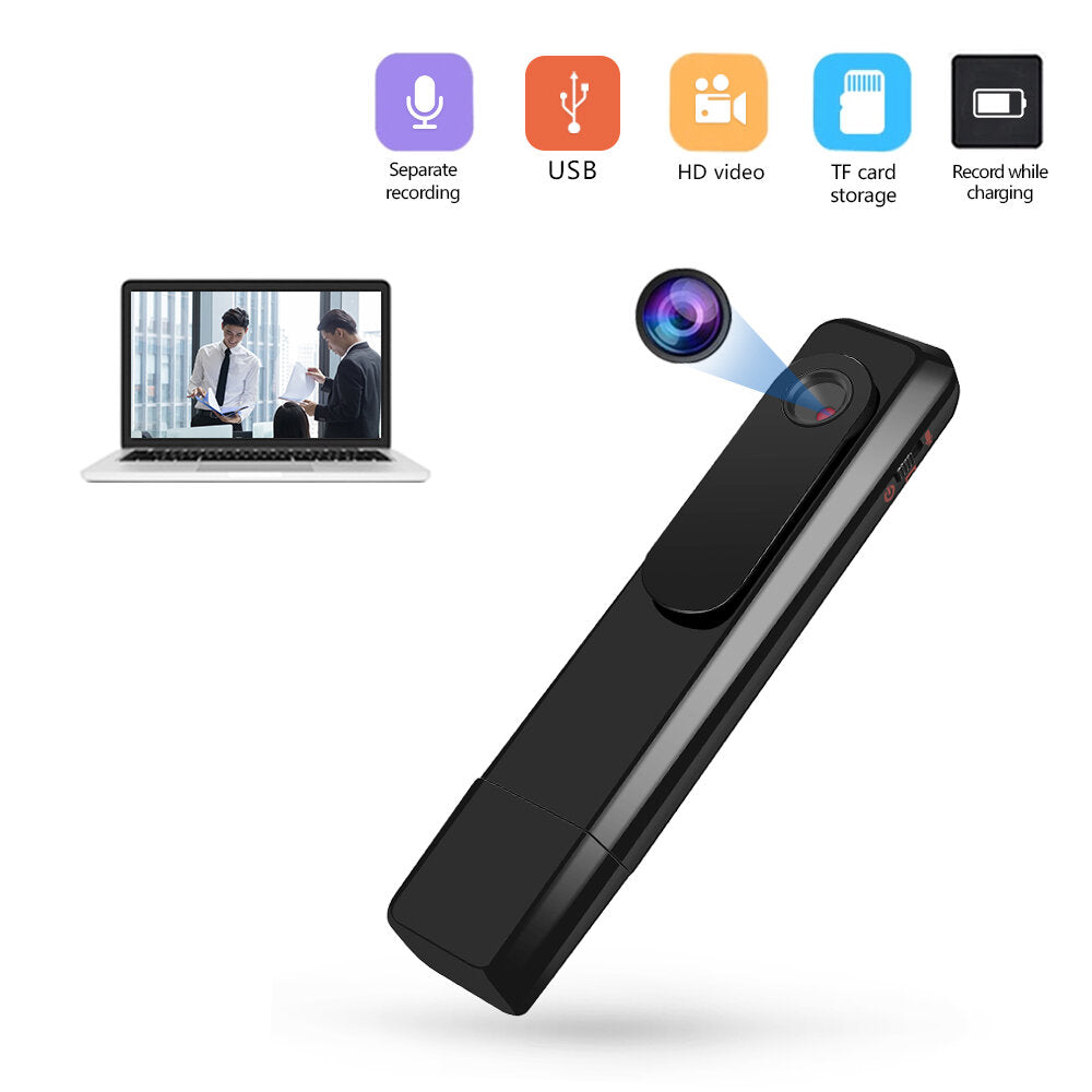 Mini Back Clip Camera HD 1080P Clip On Body Camera Mini Pocket Video and Audio Recorder 32GB SD card and Inks included Wonderful Gadgets for Business and Conference