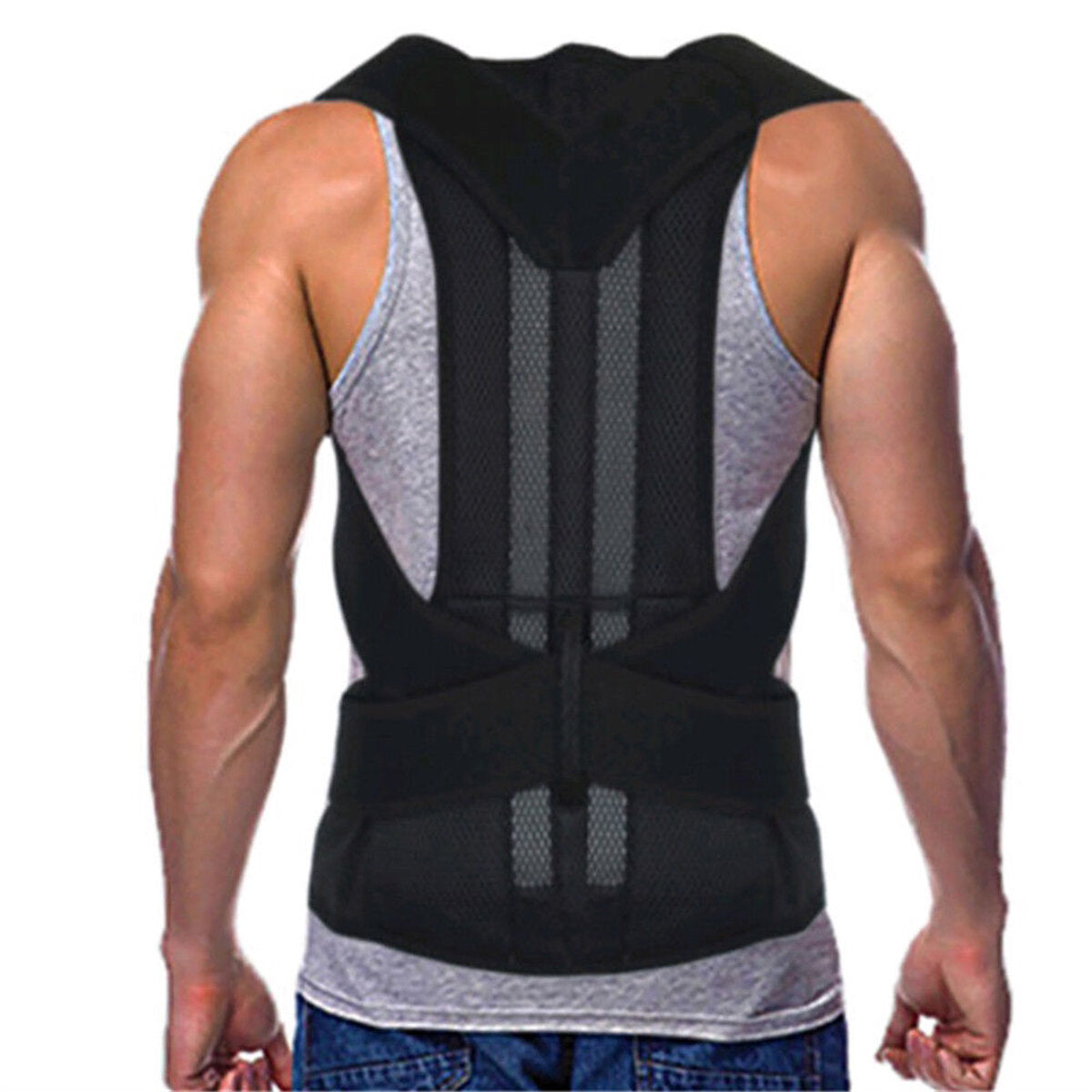 Adjustable Back Support Belt Back Posture Corrector Shoulder Lumbar Spine Support Back Protector