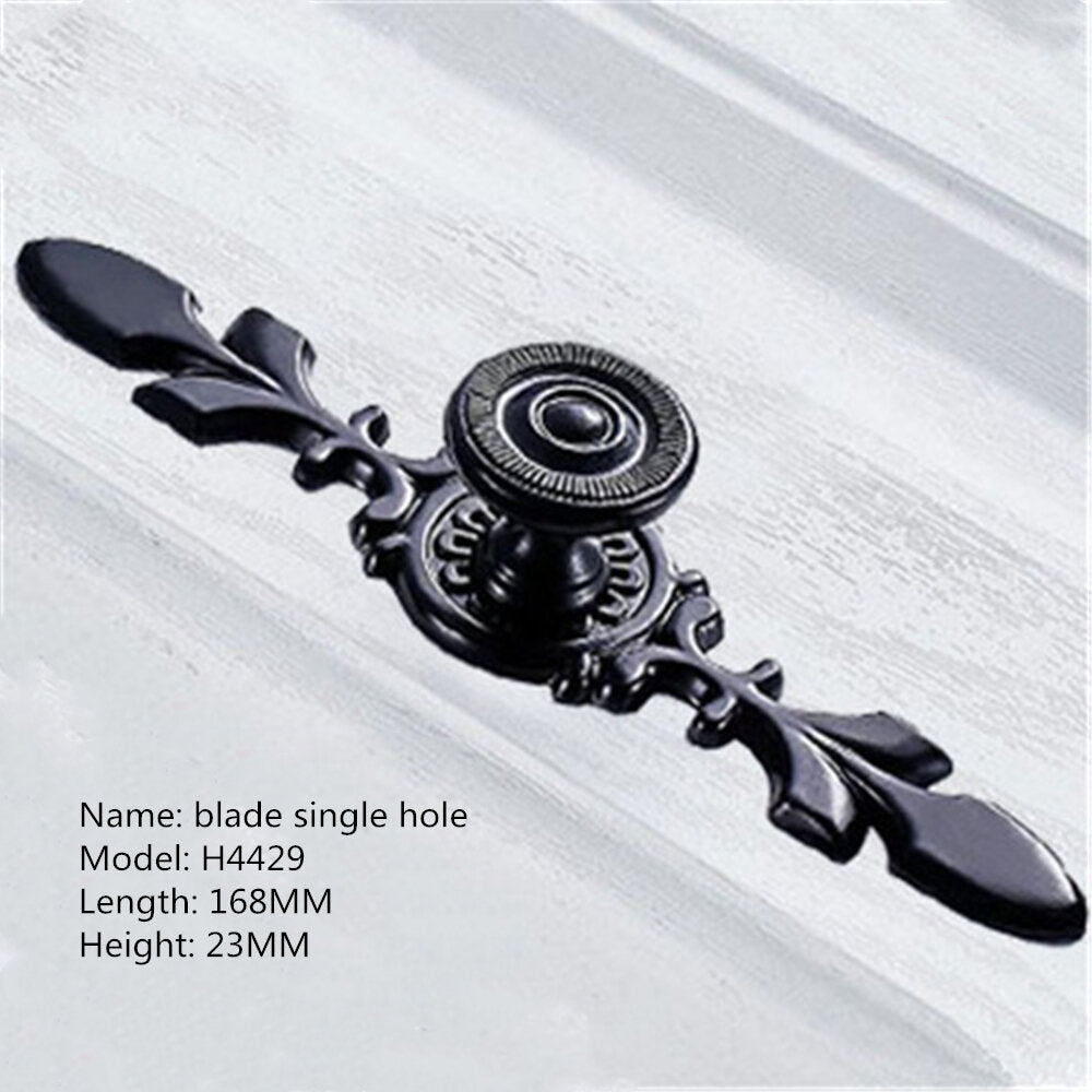 Aluminum Alloy Black Handles For Furniture Cabinet Knobs And Handles Kitchen Handles Drawer Knobs Cabinet Pulls Cupboard Handles Knobs