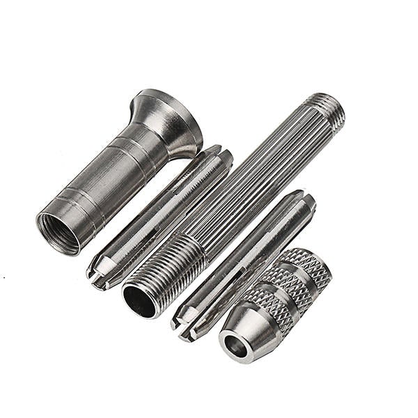 0.5-3.0mm Mini Hand Drill With 10pcs 0.8-3.0mm Twist Bits Set Wood Bodhi Plastic Drilling Kit