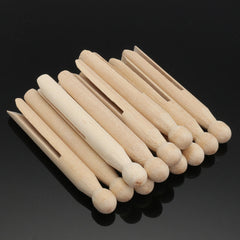 Traditional Natural Wooden Craft Clothespin Dolly Clothes Pegs for Washing Lines DIY Crafts