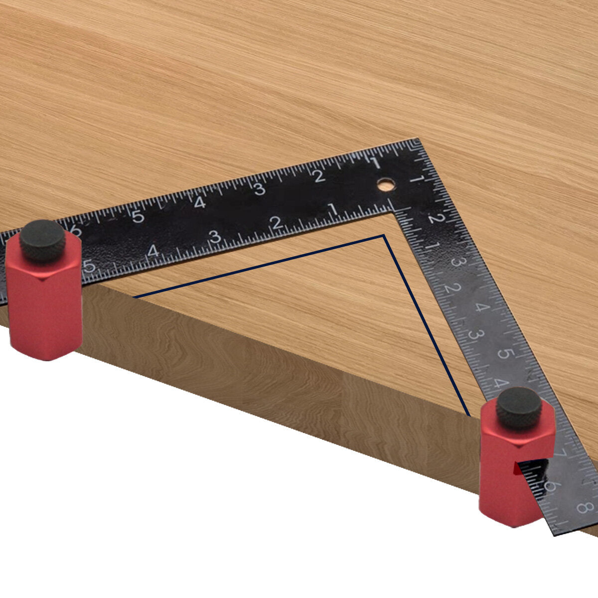 2PCS Square Clamp Stair Gauge & Framing Jigs for Accurate Angles & Measurements