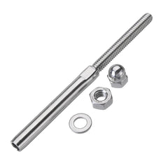 1/8" 3/16" Stainless Steel Wire Rope Swage Connector Terminal for Flower Pot Stairs