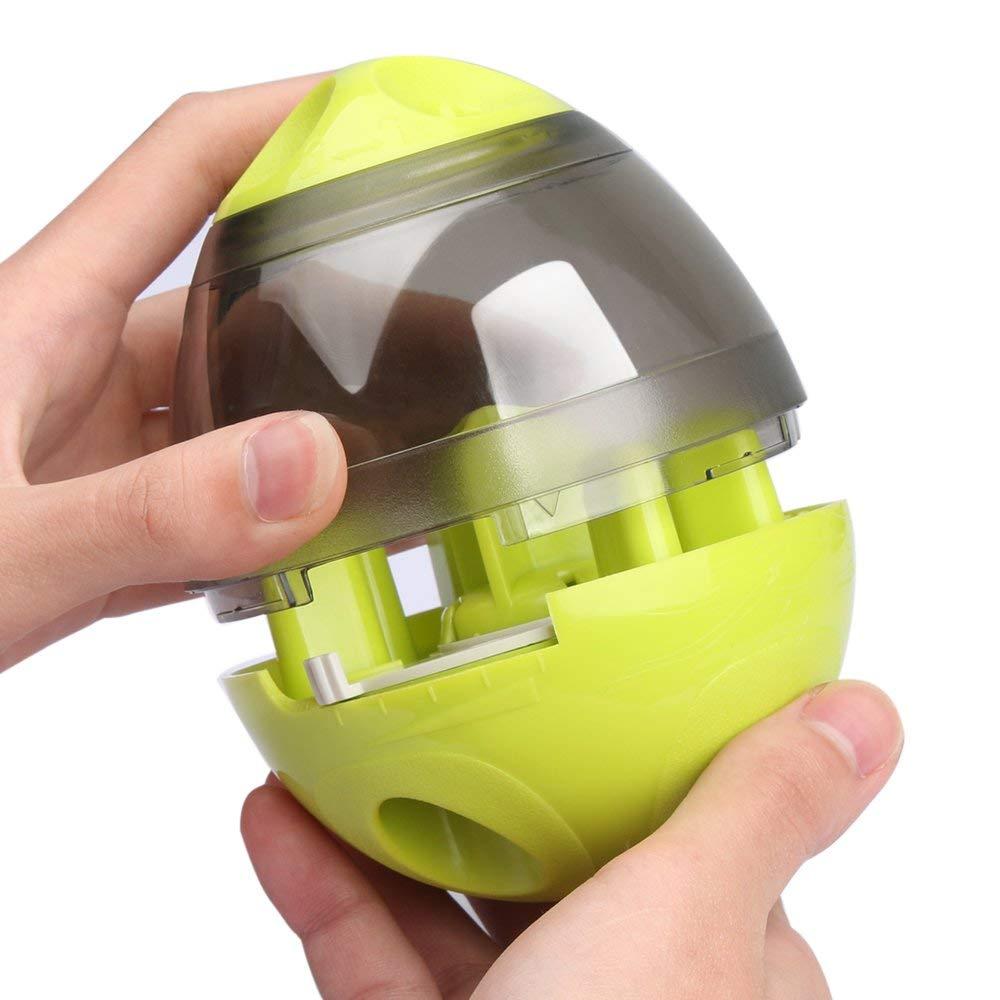 Creative Egg Shape Tumbler Pet Food Dispenser Dog Cat IQ Treat Toy Pet Bowl