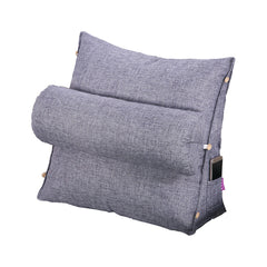 Triangle Wedge Backrest Sofa Back Cushion Bed Couch Seat Rest Pad Waist Support with Headrest for Home Office