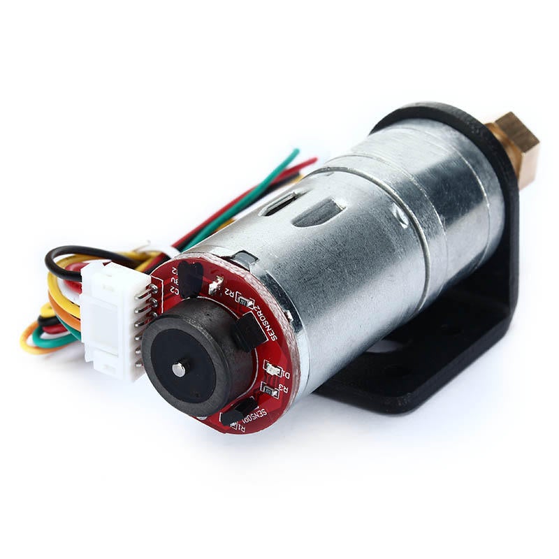 6V 210RPM Encoder Motor DC Gear Motor with Mounting Bracket and Wheel