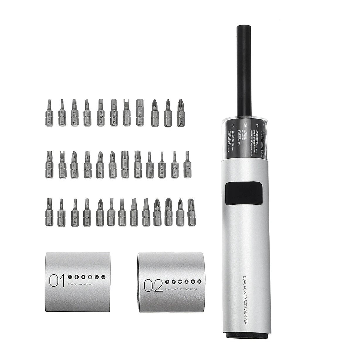 200N.m Electric Screwdriver Set Magnetic Suction Integrated Design for Home Improvement Repair, Screw Removal