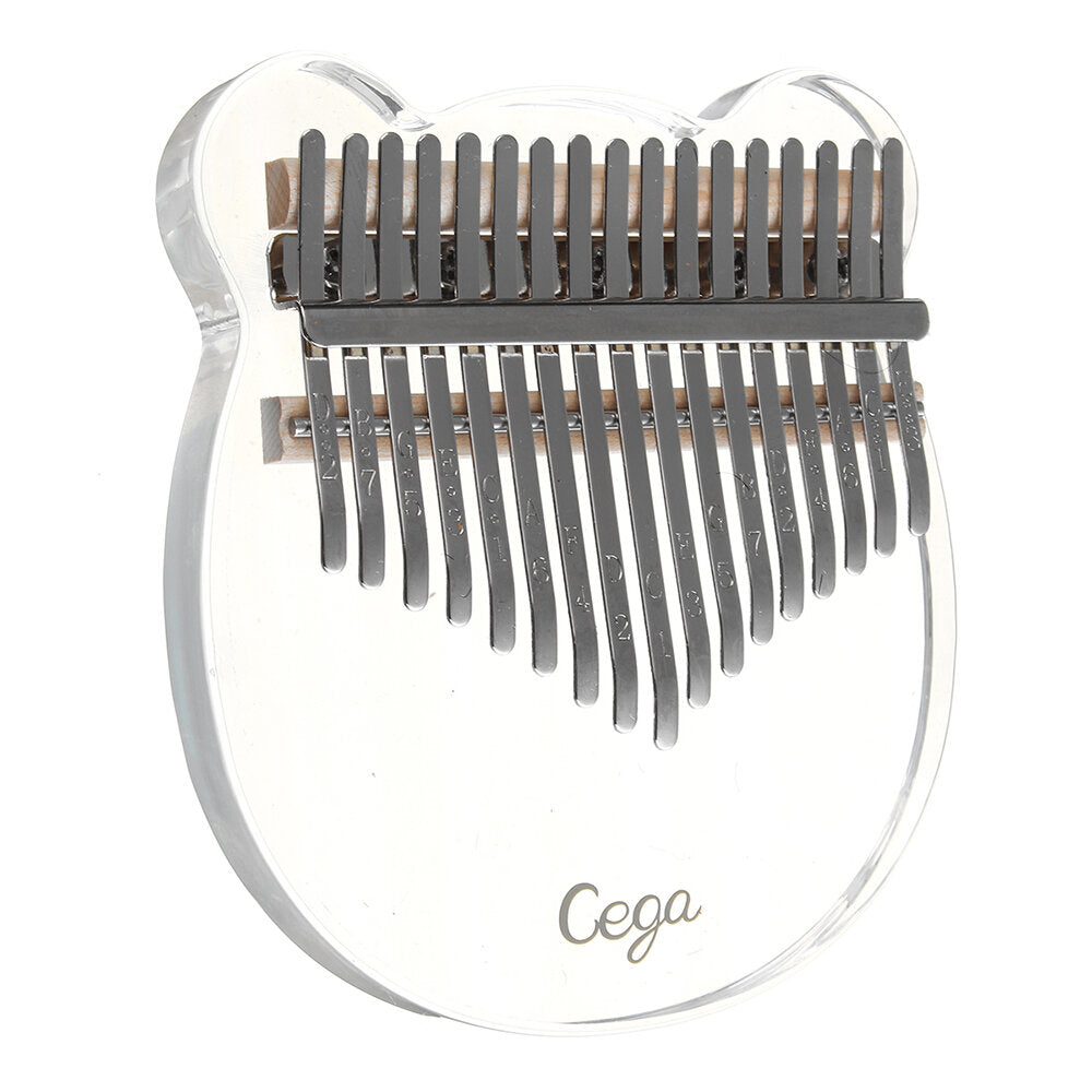 Kalimba Acrylic Thumb Piano 17 Keys, Mini Portable Piano Kalimba Crystal, Birthday Gift For Beginners For Children and Adults