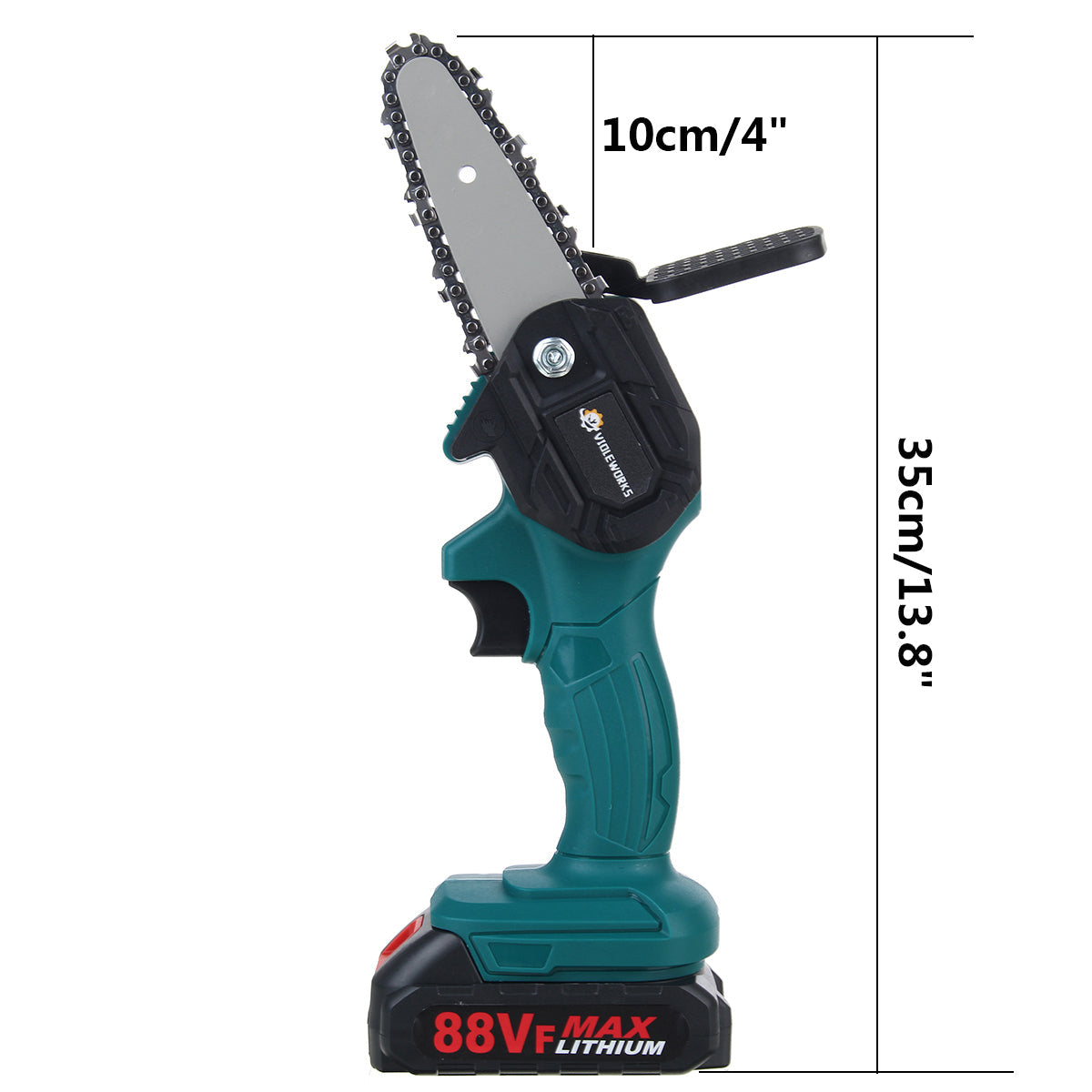 88VF Electric Chain Saws Cordless 4 Inch One Hand Saw Woodworking Cutting Power Tools
