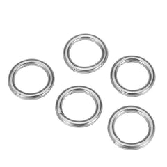 5Pcs 3x20mm 304 Stainless Steel Round O Ring Welded Marine Rigging Strapping Hardware