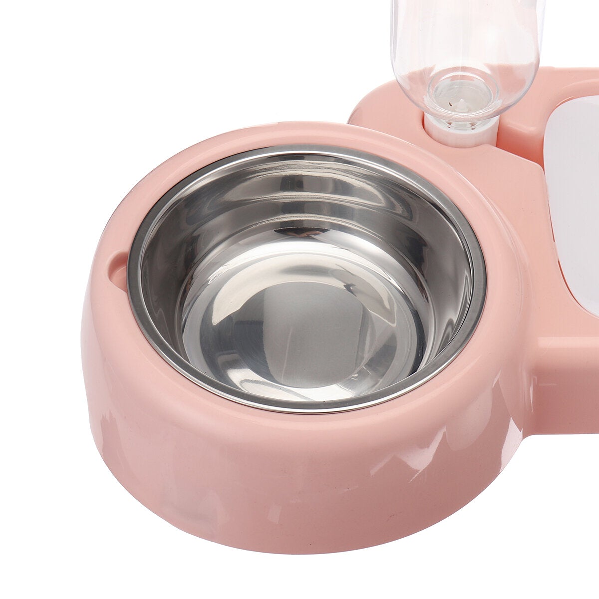 2 In 1 Autoxic Pet Bowl 500ml Adjustable Drinking Fountain Dog Cat Food Feeder