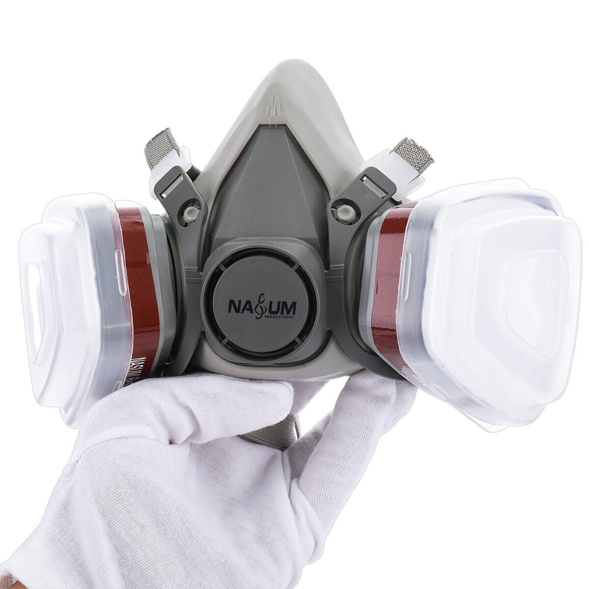 Gas Mask Half Mask NASUM for Painting Dust Chemicals Machine Polishing Welding Pesticides and Other Work Protection