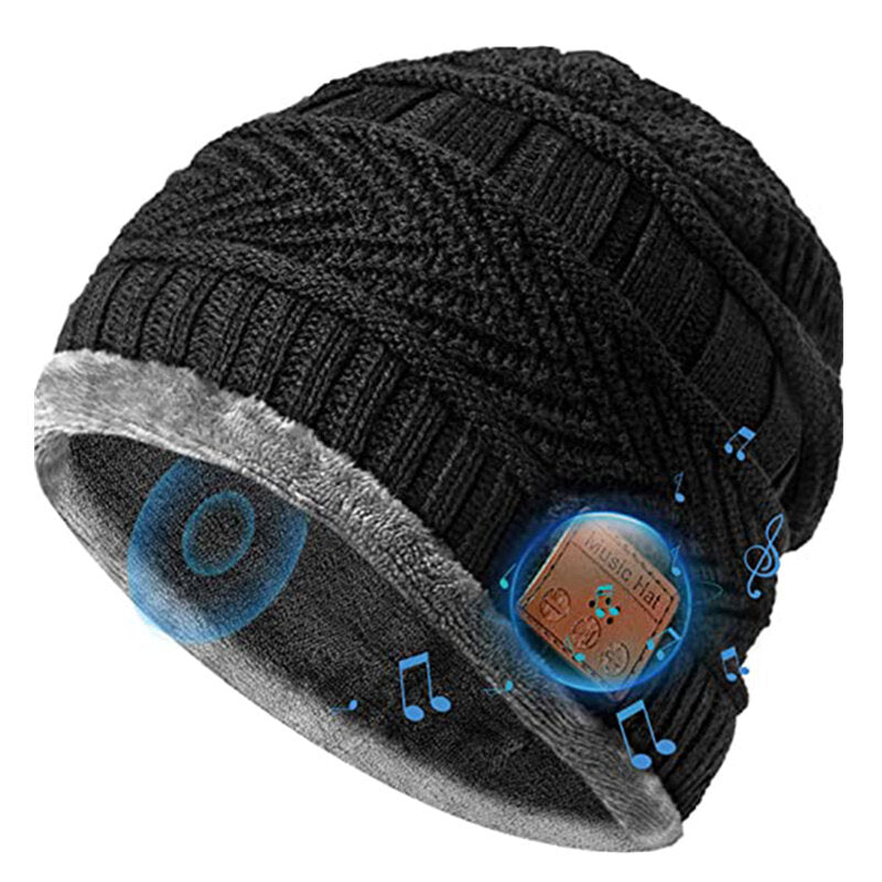 bluetooth Smart Music Hat Winter Warm Sports Earphone Cap Headset with Speaker Mic