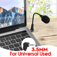 1 pc Mini 3.5mm External Microphone 10CM Live Online Class Laptop PC for Chat Singing