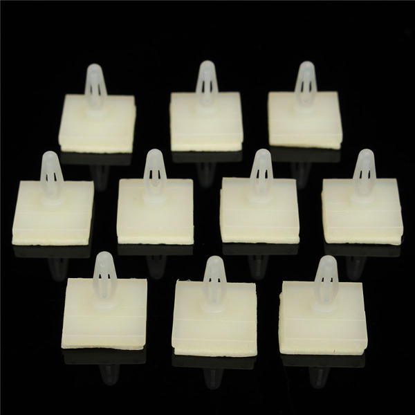 100Pcs Nylon Plastic Adhesive Spacer Standoff Locking Snap-In Posts Fixed Clips