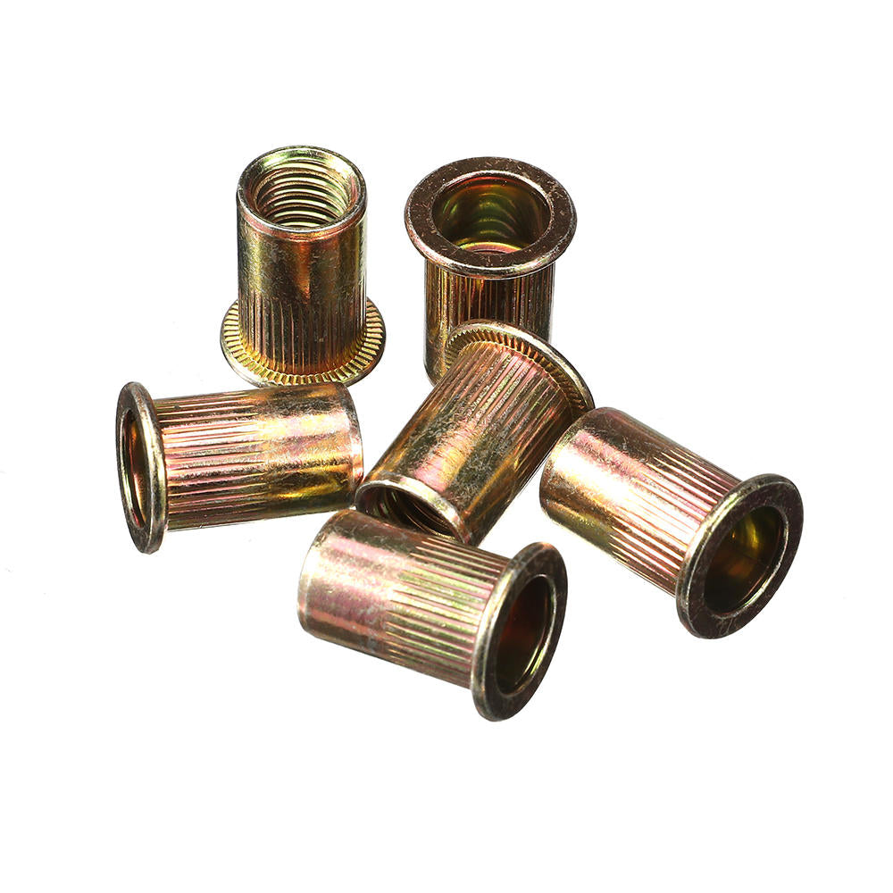 300Pcs Mixed Steel Rivet Nut Rivnuts Blindnuts Nutserts M3-12mm Nut Insert Rivet Assortment Kits