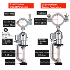 360degree Rotary Tool Holder - Multifunctional Bench Clamp & Drill Bracket