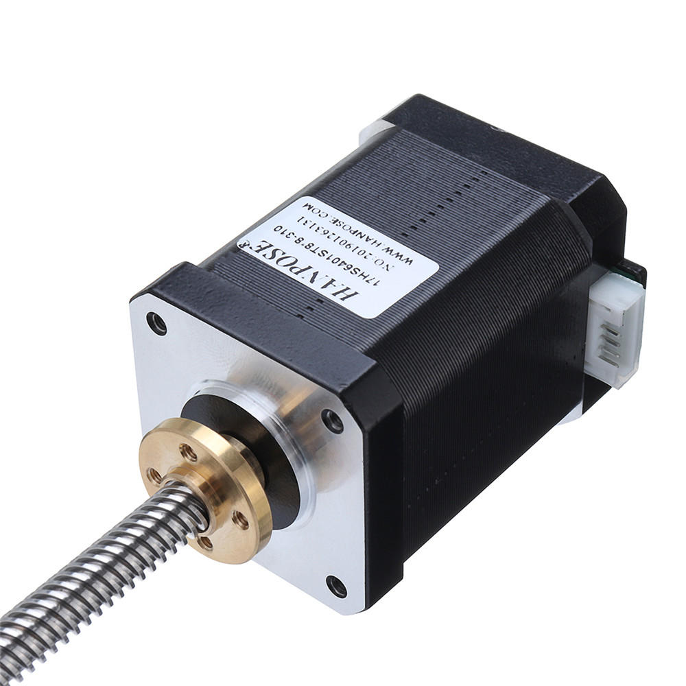 T8x8 Nema 17 Lead Screw Stepper Motor Linear Actuators 60mm 1.7A 73N.cm 4-lead 42 Motor 100-500mm Trapezoidal Lead Screw for 3D printer Z Axis