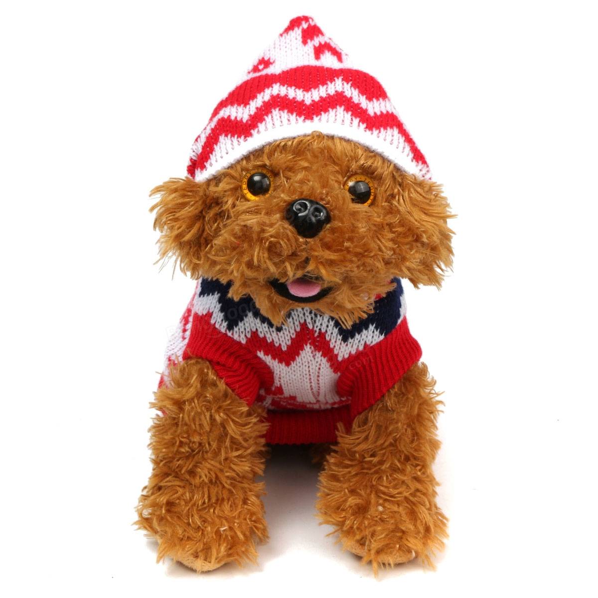 Pet Dog Cat Sweater Puppy Coat Snowflake Winter Warm Hat Coat Clothes Costume Jacket Apparel Hoodie