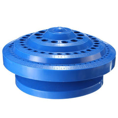 100 Holes Drill Bit Storage Case Multi-functional Plastic Round Shape Drill Bit Display Box Blue