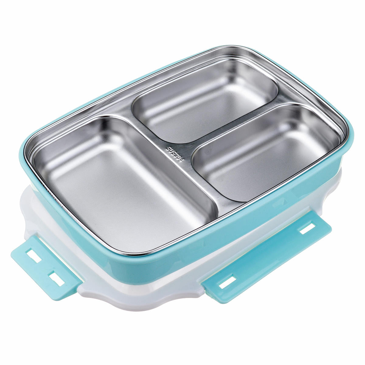 1.1L Stainless Steel Lunch Box Camping Picnic Tableware Food Container Leak-Proof Dinner Box