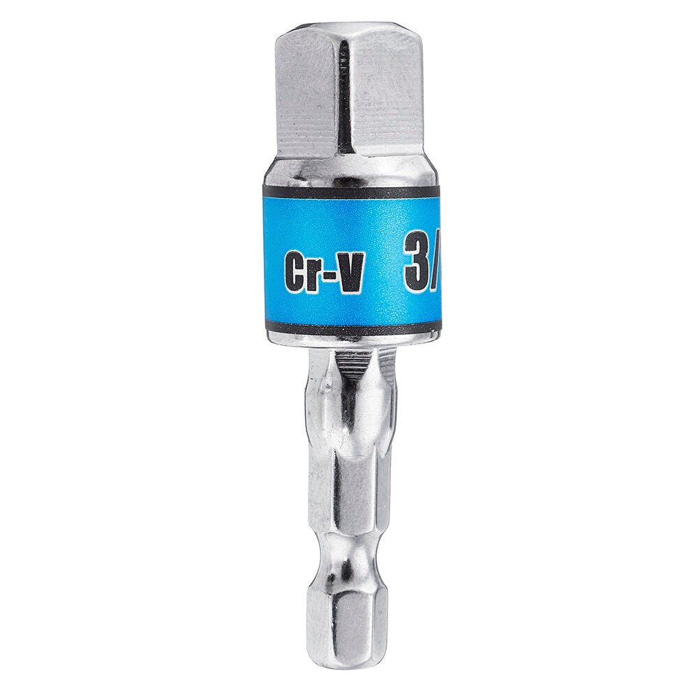 1/4 Inch Hexagon Shank Change to Square Drive 1/4 3/8 1/2 Inch Universal Adujustable Angle Screwdriver Drill Extension Bar Adapter Drill Attachment