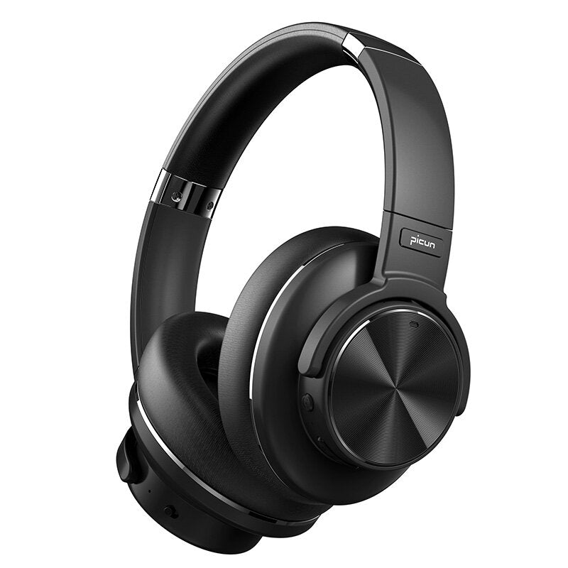 Bluetooth 5.0 HiFi Deep Bass Headphones ANC Active Wireless Noise Cancelling Headset Foldable Design With Touch Control