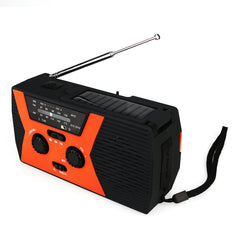 Hand Crank Solar Emergency Digital FM AM NOAA SOS Radio Flashlight Reading Lamp for Family Camping Outdoor