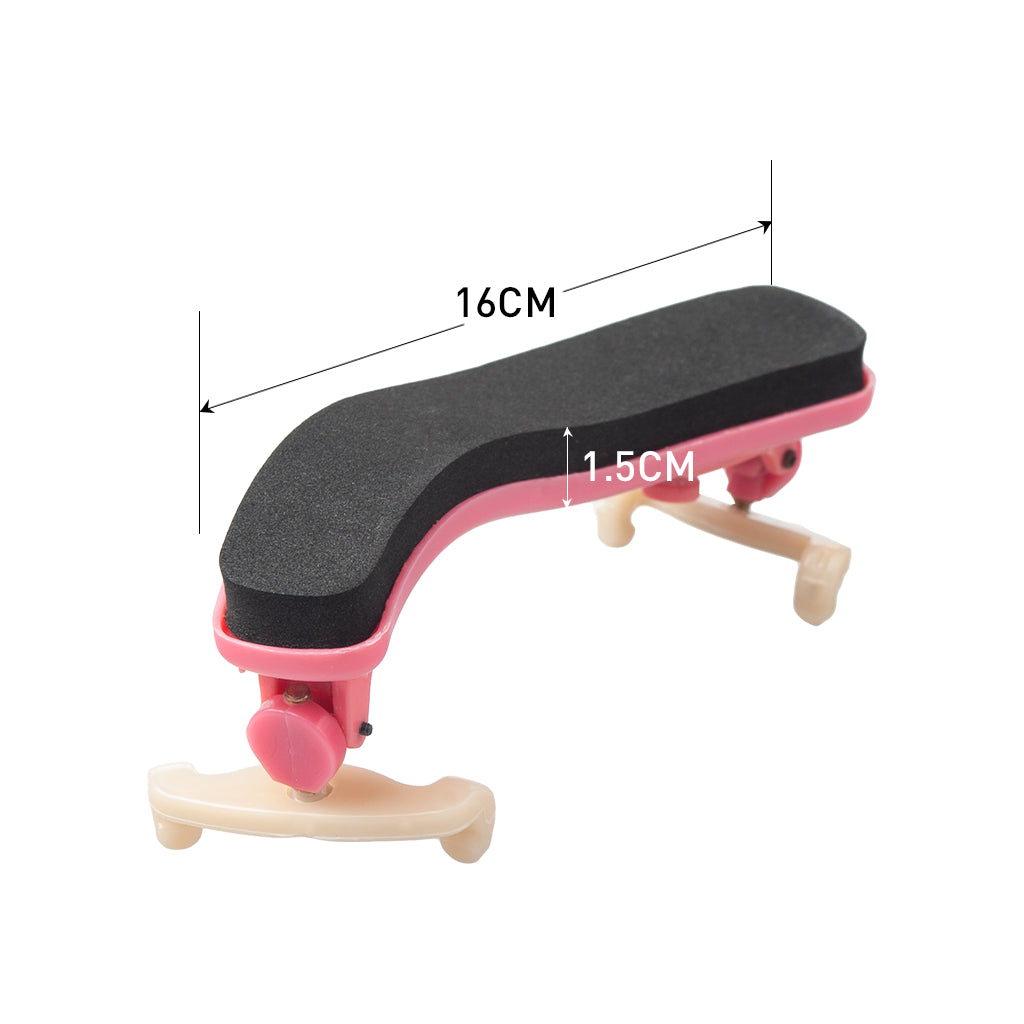 Violin Shoulder Rest Adjustable 1/2 Violin Shoulder Rest Plastic For 1/2 Violin Pink Violin Parts Accessories