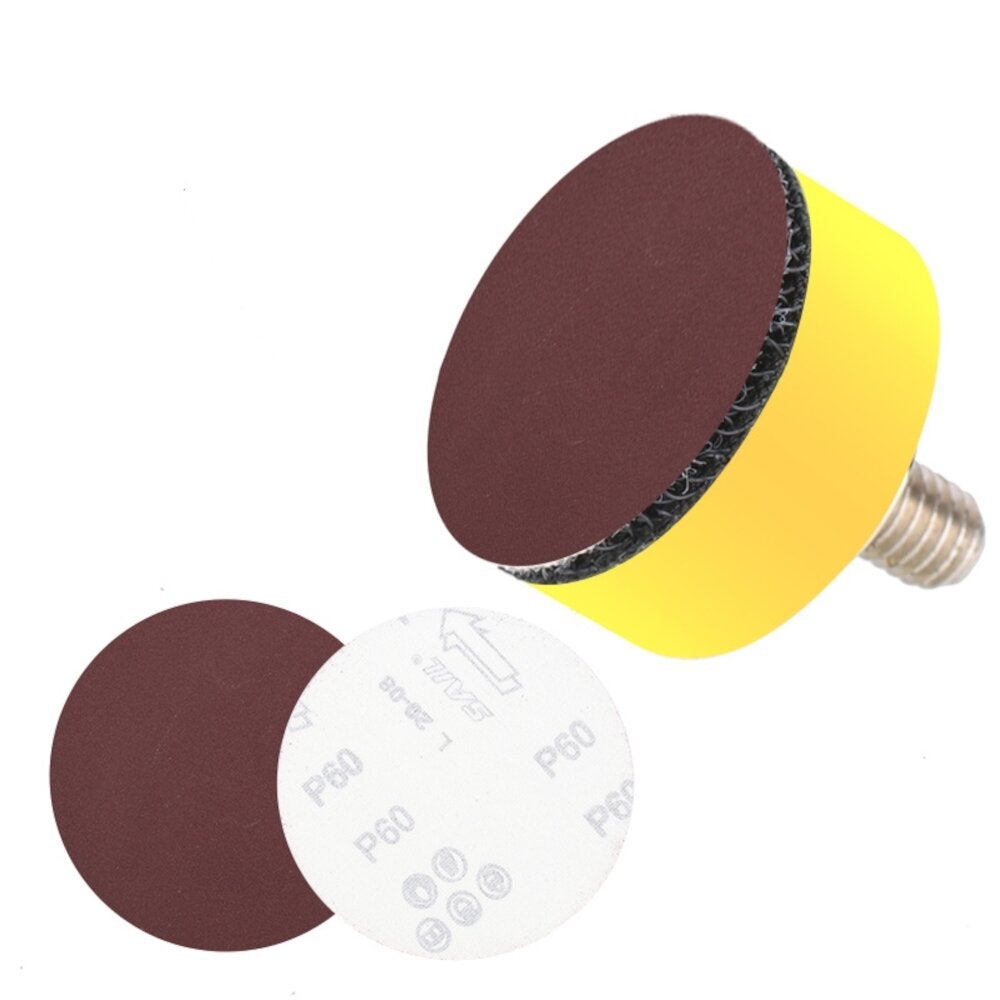 102pcs 80-3000 Grit 25mm Sanding Disc with 3.175mm Shank Adapter Abrasives Hook and Loop Backer Plate Sandpaper